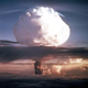 A nuclear weapon is tested in the Marshall Islands in 1952. Photo credit AP